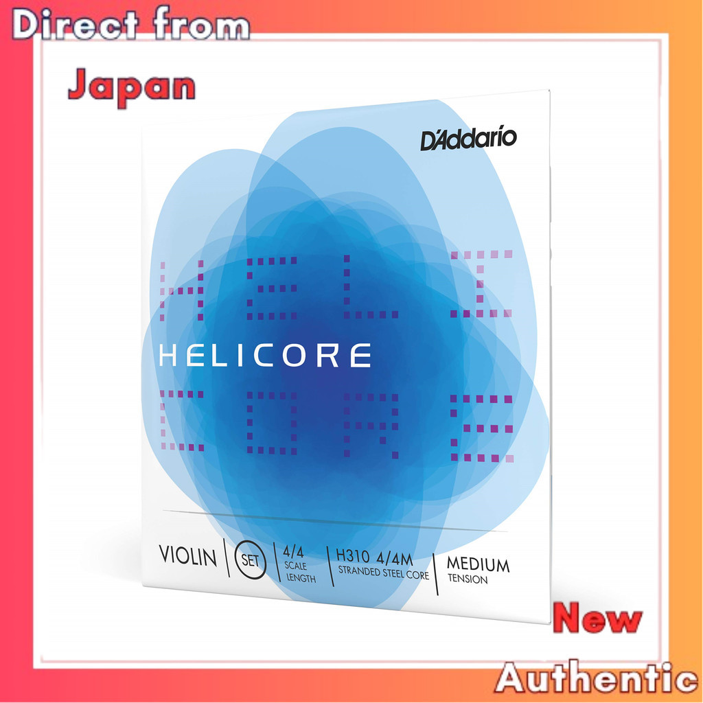 สายไวโอลิน D'Addario Helicore Set H310 4/4M Medium Tension [สินค้าญี่ปุ่นแท้] mediumtension 4/4 ขนาด