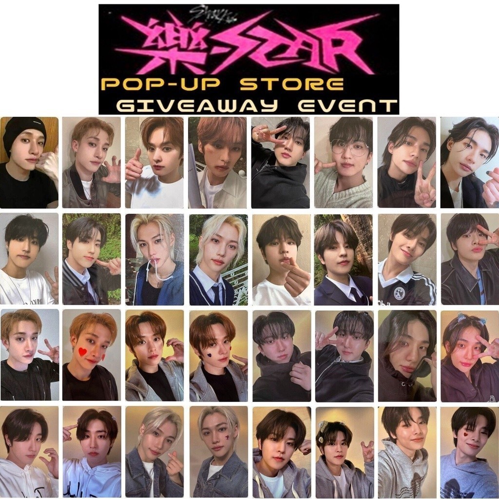 Stray KIDS ROCK-STAR SOUNDWAVE 1st 2nd POP UP GIVEAWAY EVENT โฟโต้การ์ด อย่างเป็นทางการ
