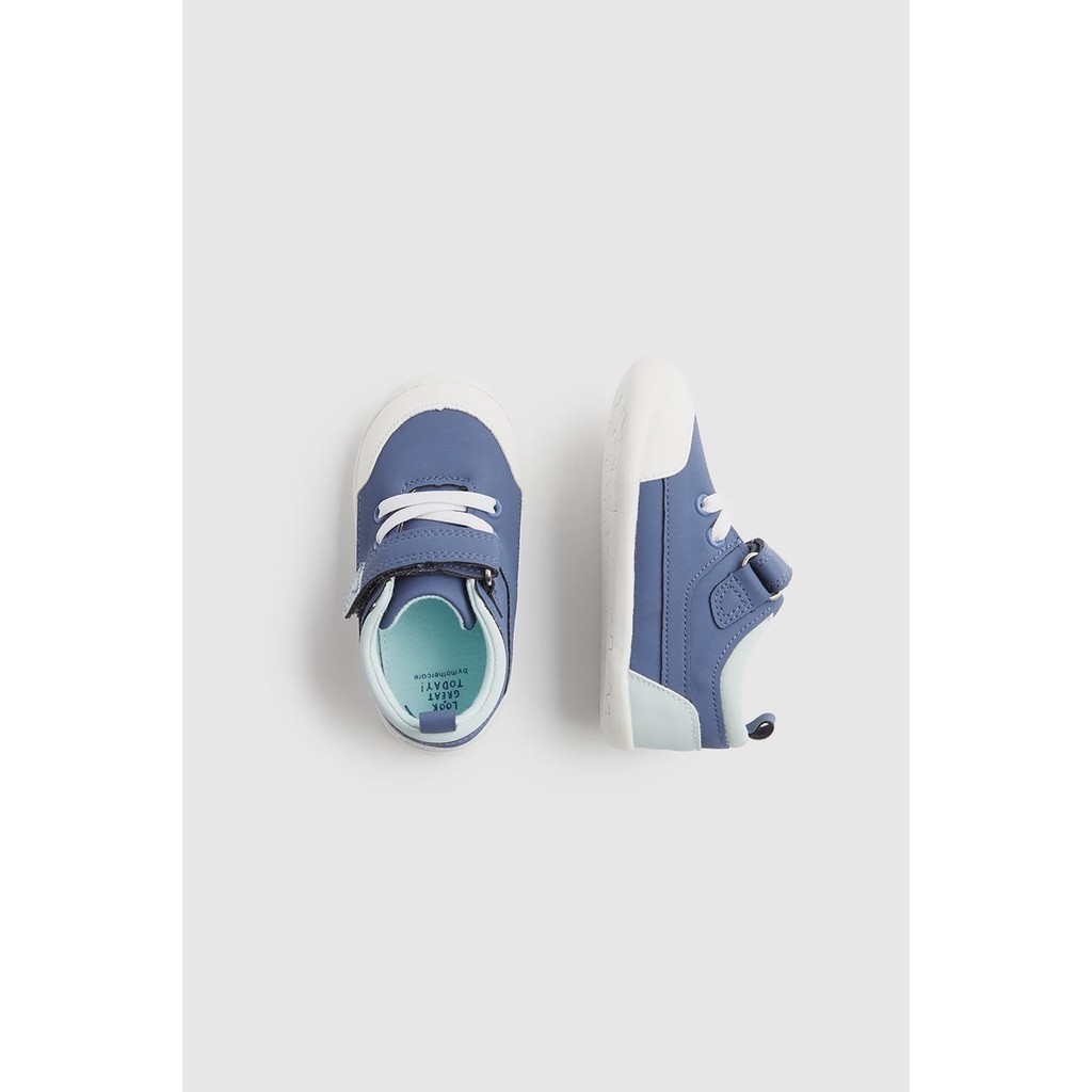 รองเท้าผ้าใบเด็ก Mothercare First Walker Blue Trainers HD437