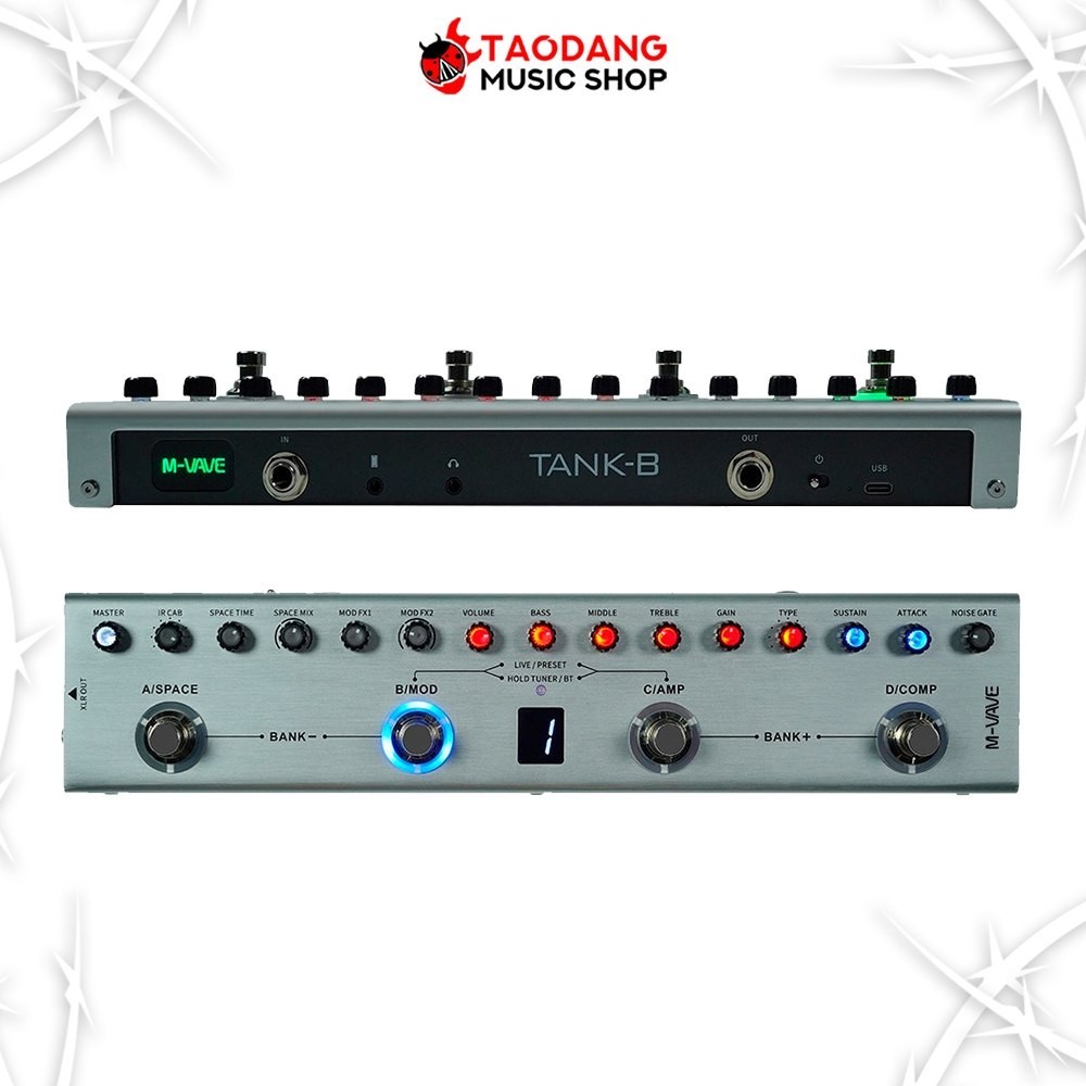 Top 7 มัลติเอฟเฟค ราคาไม่เกิน 5,500.- M-vave Tank-G Tank-B Blackbox KMF1 MG101 MG300 MK300 - เต่าแดง - รูปที่ 4