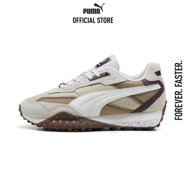 PUMA SPORT CLASSICS - รองเท้าผ้าใบ Blktop Rider สีเบจ - 39272531