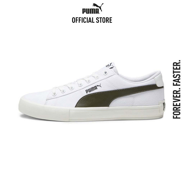 PUMA BASICS - รองเท้าผ้าใบ Bari Casual Canvas สีขาว - 38938306