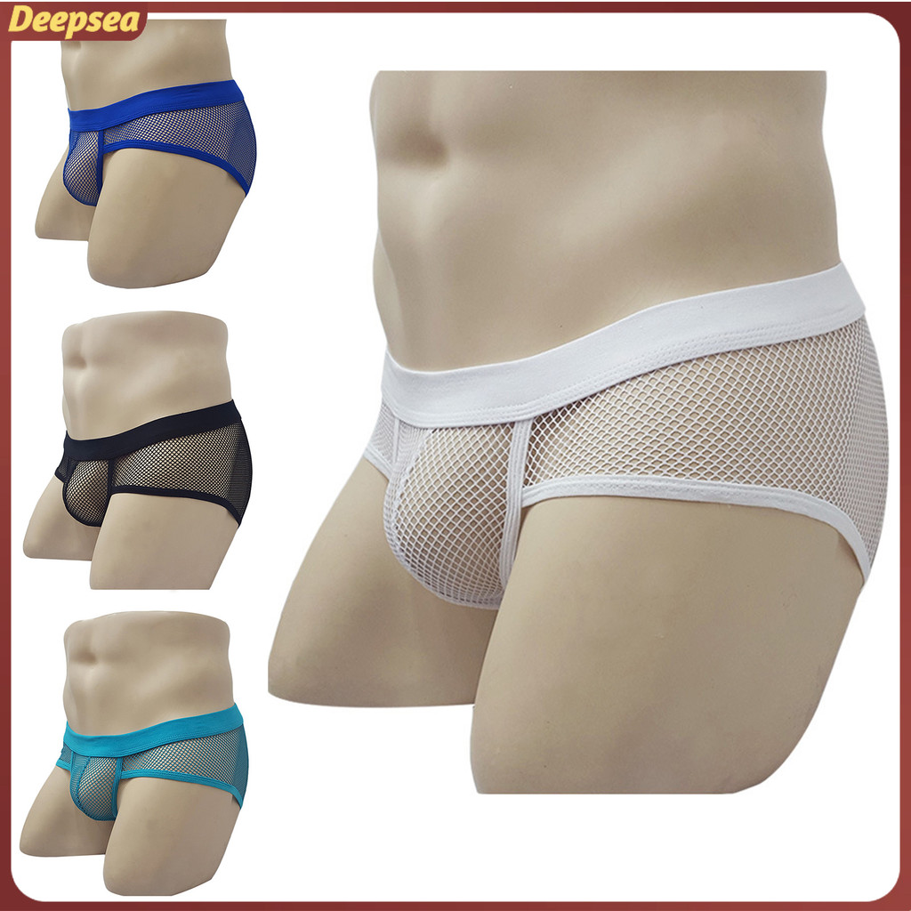 【พร้อมส่ง】กางเกงบ็อกเซอร์ เอวยางยืด โพลีเอสเตอร์ เซ็กซี่ สําหรับผู้ชาย