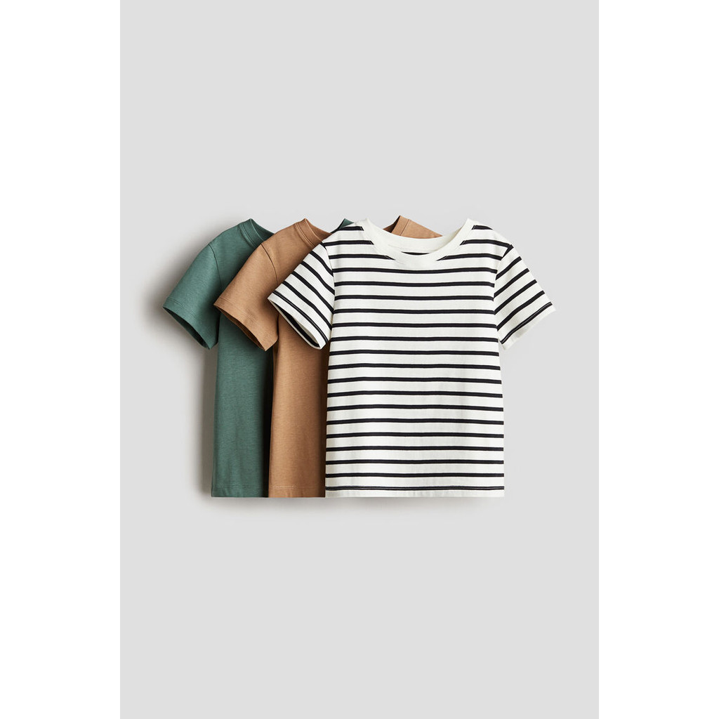 H&M Boys 3-pack cotton T-shirts 1261790_1