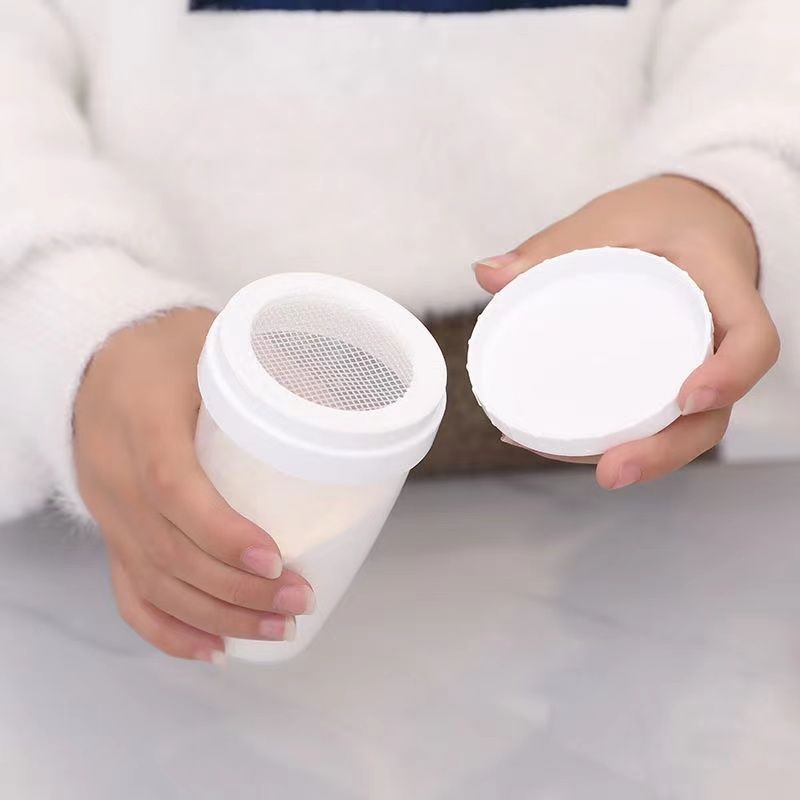 กระปุกโรยผง ที่โรยผง ขวดโรยผง ที่โรยน้ำตาลไอซ์ซิ่ง ที่โรยหน้าเค้ก ที่โรยพิซซ่า ผงโกโก้ น้ําตาลไอซิ่ง สําหรับ LRDS - รูปที่ 2