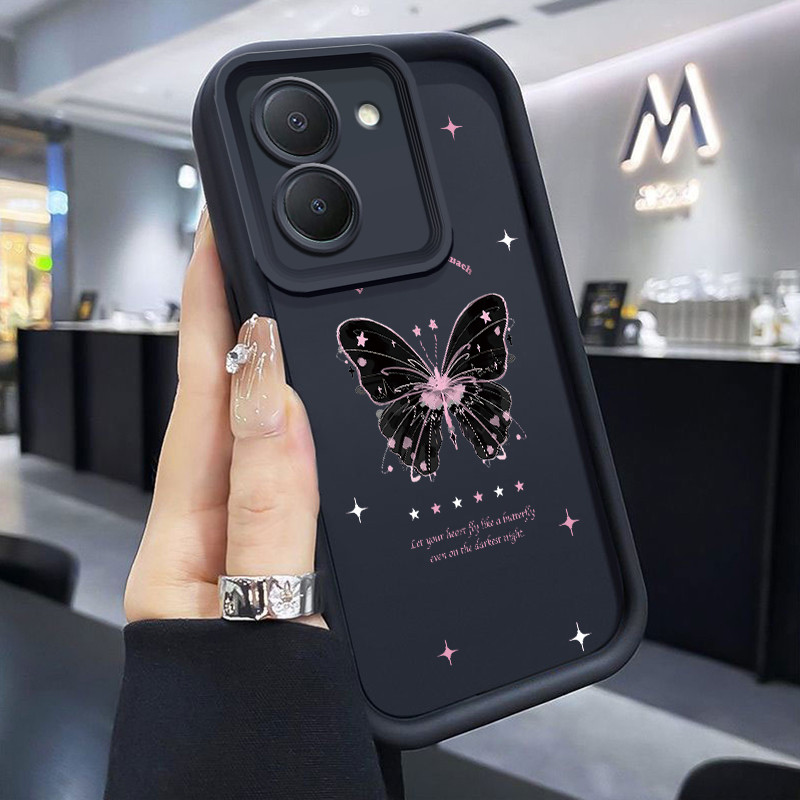 เคสสำหรับ VIVO Y36 4G Y36 5G Y27 5G Y77T Y27s Y35 เคสใหม่เคสซิลิโคนนิ่มสำหรับเด็กผู้หญิงผีเสื้อเคสโทรศัพท์ยอดนิยม