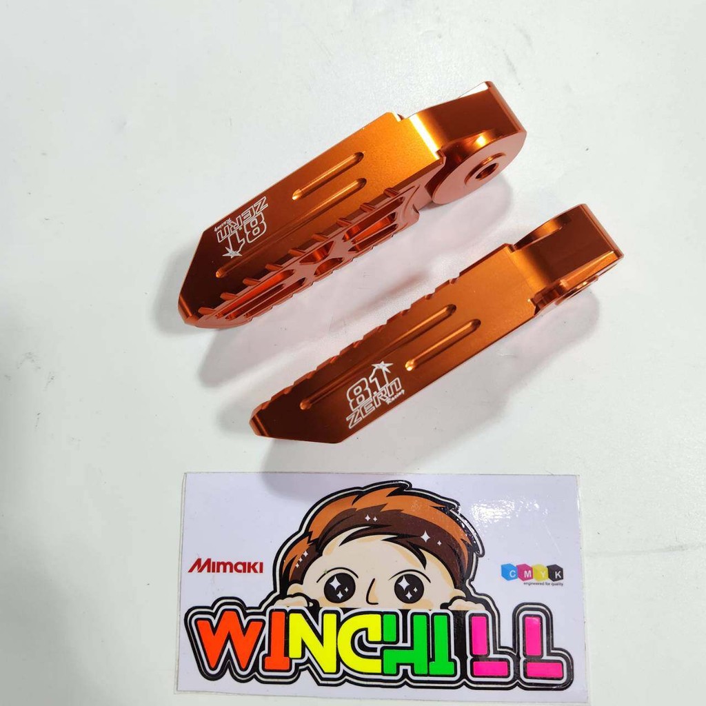 ZERN8.1 พักเท้าหลัง จีออโน่ GEORNO งานCNC สีส้ม