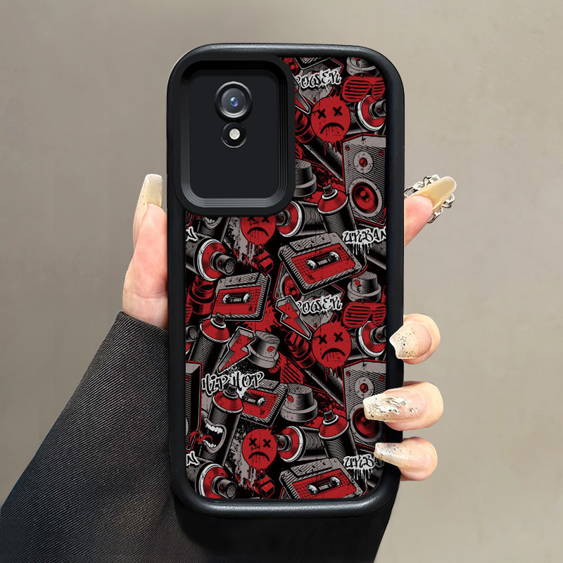 เคสสำหรับ VIVO Y02 VIVO Y02A VIVO Y02T Y02s เคสกรณีโทรศัพท์ย้อนยุครวมทุกอย่างเคสป้องกันการกระแทกซิลิ
