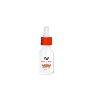 Boots Vitamin C Advanced Plus Hya & Peptide Booster Serum 15 Ml บู๊ทส์ วิตามิน ซี แอดวานซ์ พลัส ไฮยาบูสเตอร์ ซีรั่ม