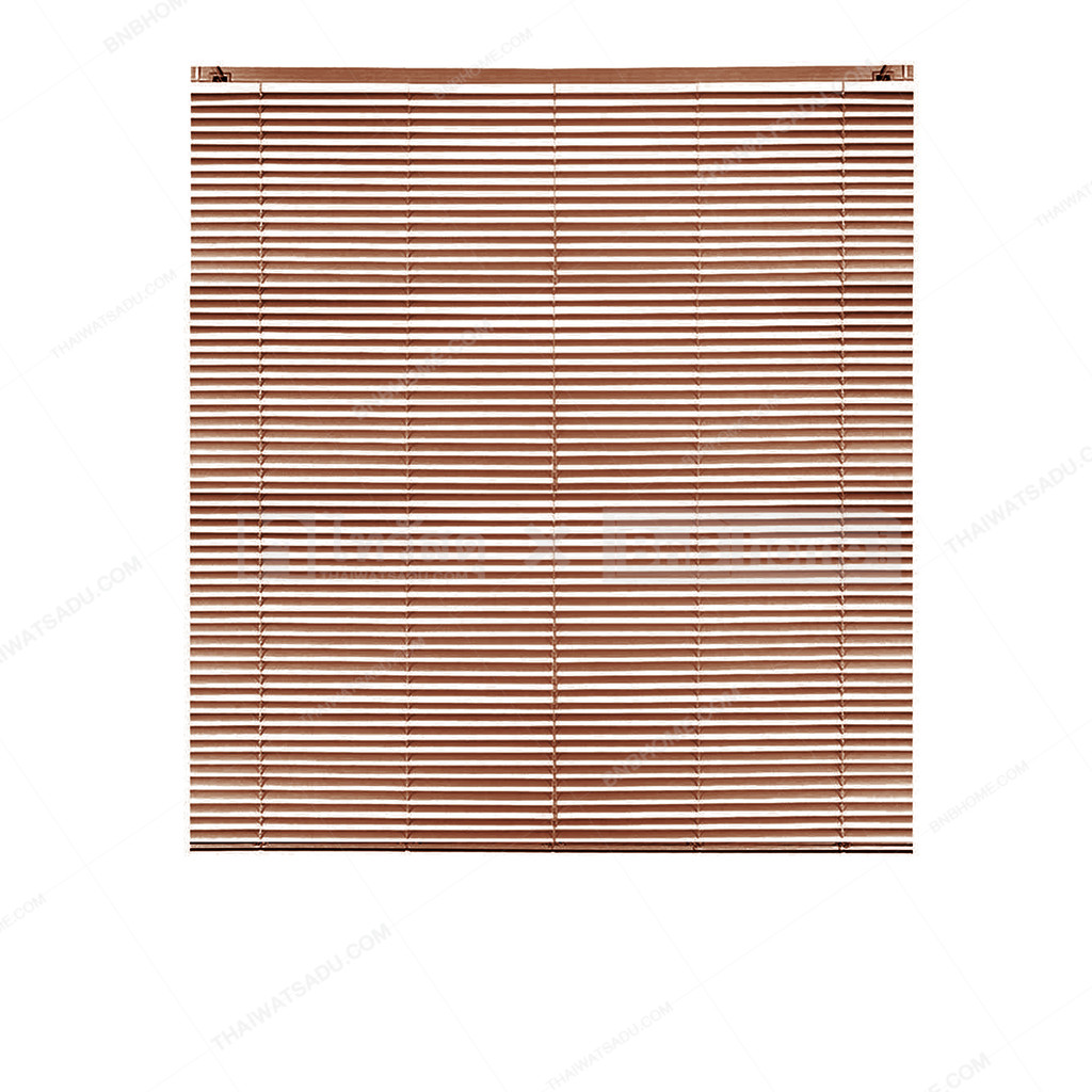 KASSA HOME มู่ลี่ PVC 1 นิ้ว รุ่น RF-M-001 ขนาด 120 x 130 ซม. สีไม้