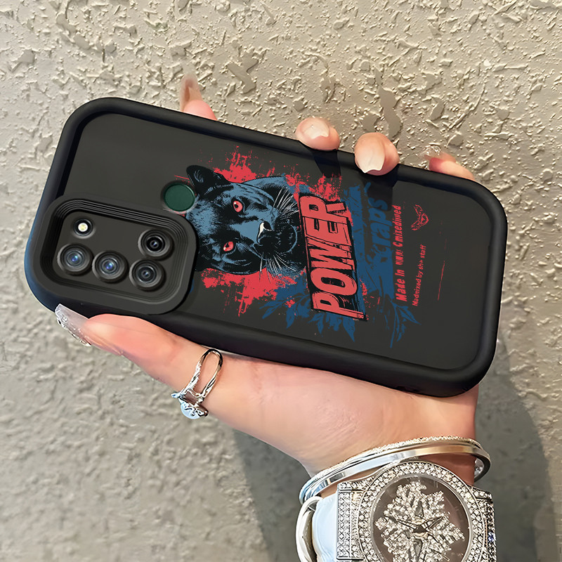 เคสสำหรับ Realme 7i Realme C17 เคสโทรศัพท์เสือดาว
