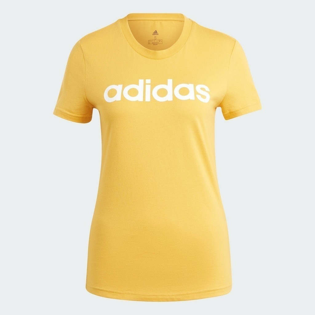 adidas Lifestyle Essentials Slim Logo Tee Women Yellow IM2835