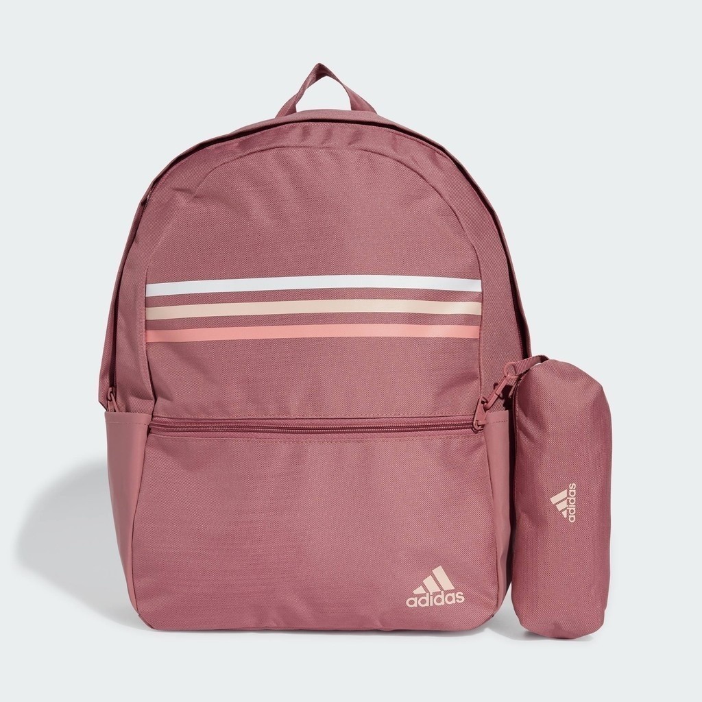 adidas ไลฟ์สไตล์ กระเป๋าเป้ Classic Horizontal 3-Stripes Unisex สีชมพู IZ1897