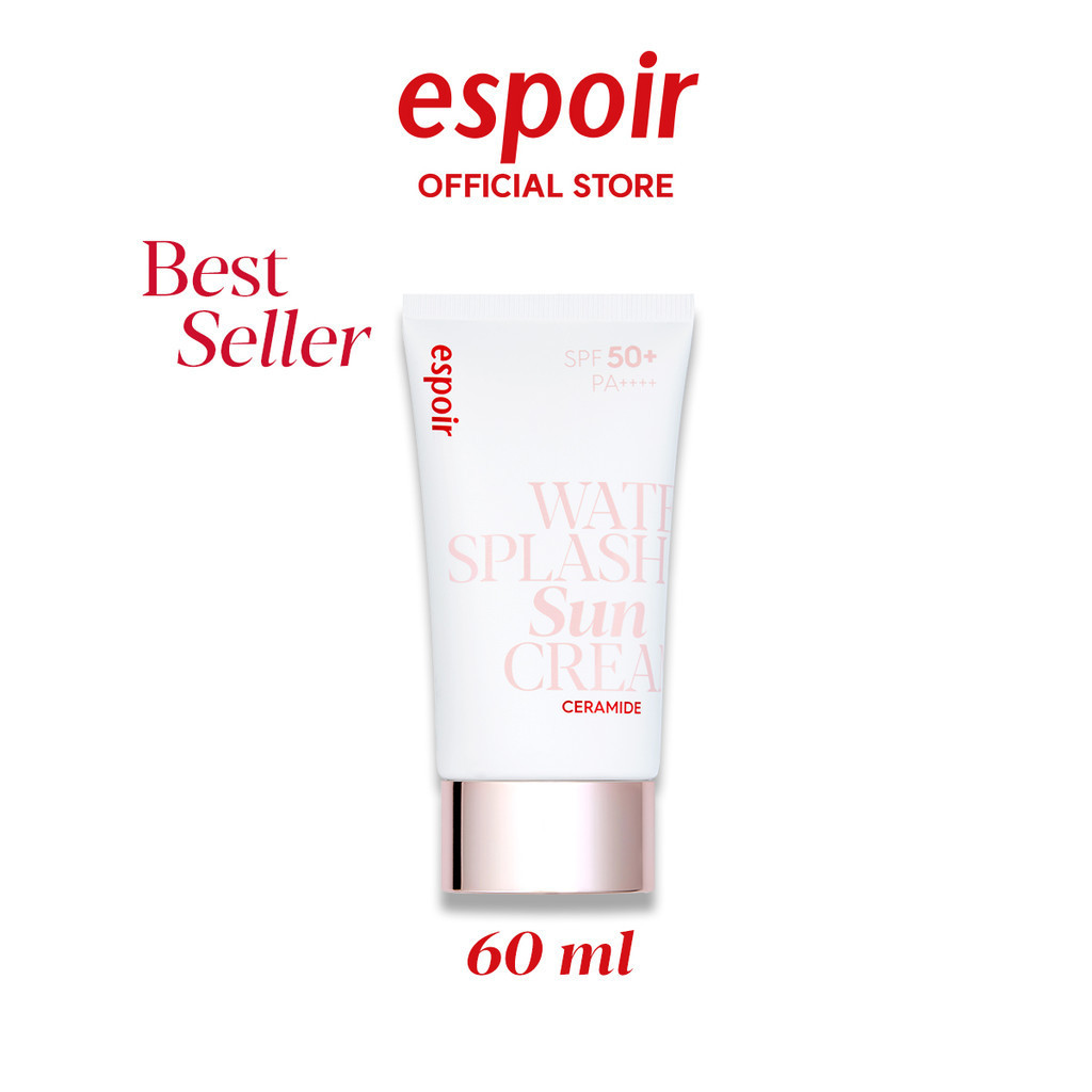 ESPOIR WATER SPLASH SUN CREAM CERAMIDE SPF50+ PA++++ 60ml เอสปัวร์ ครีมกันแดด เซราไมด์