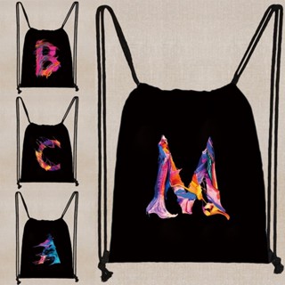 กระเป๋าเป้สะพายหลังแบบพกพา Drawstring Beach Sports Travel Ba…