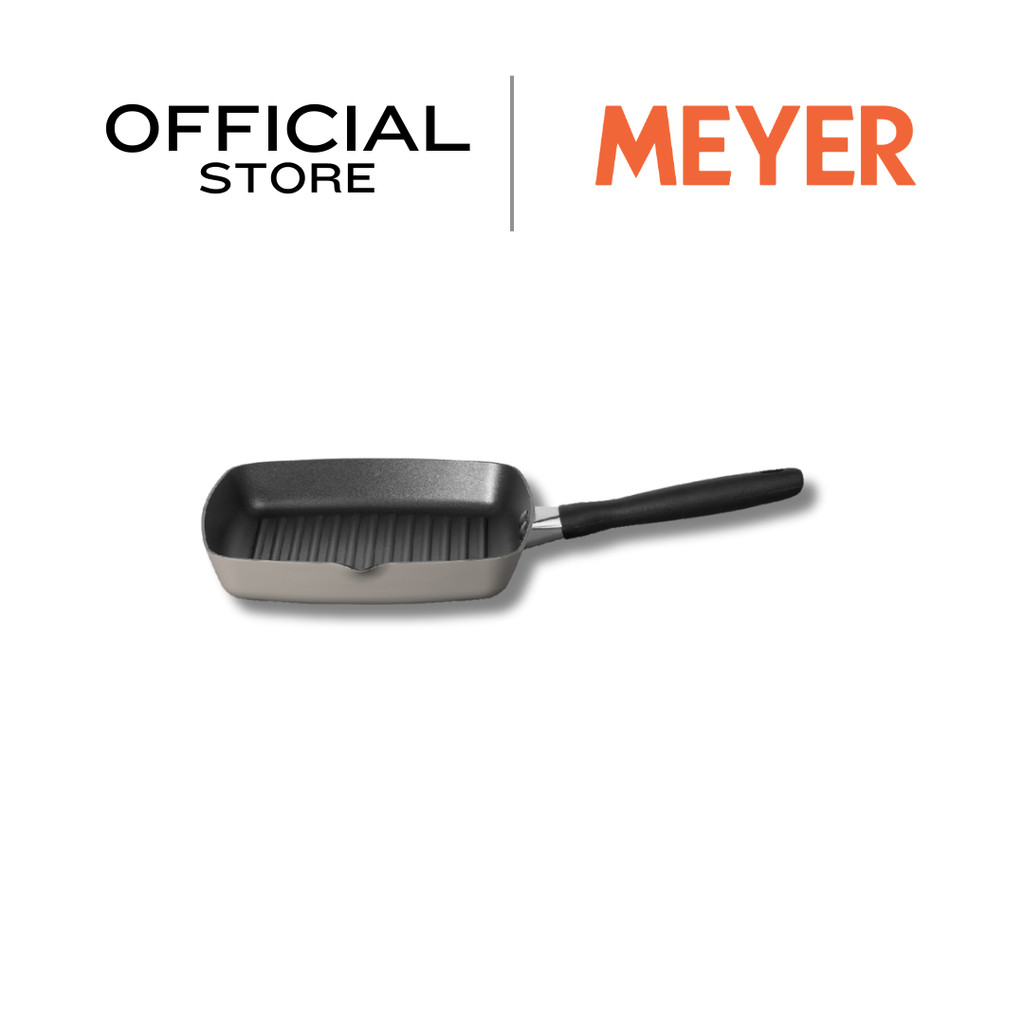 MEYER Bauhaus กระทะปิ้งย่างสี่เหลี่ยม ขนาด 24 ซม. Grill pan (13771-TE12)