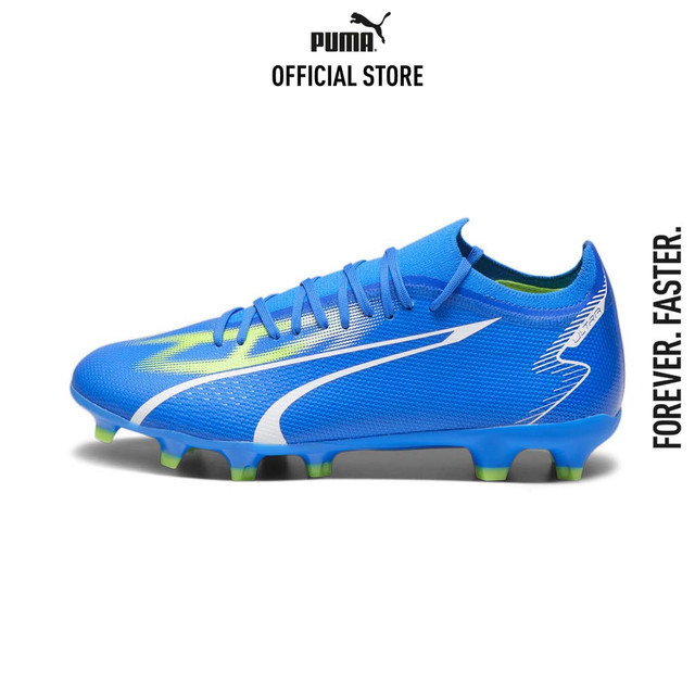 PUMA FOOTBALL - รองเท้าฟุตบอลผู้ชาย ULTRA MATCH FG/AG สีฟ้า 10734703