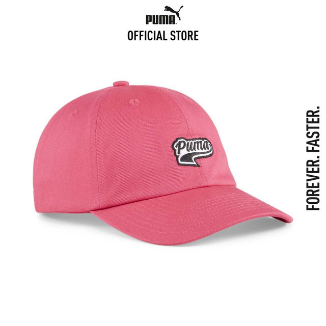 PUMA BASICS - หมวกแก๊ป Script Logo สีชมพู - 02403206