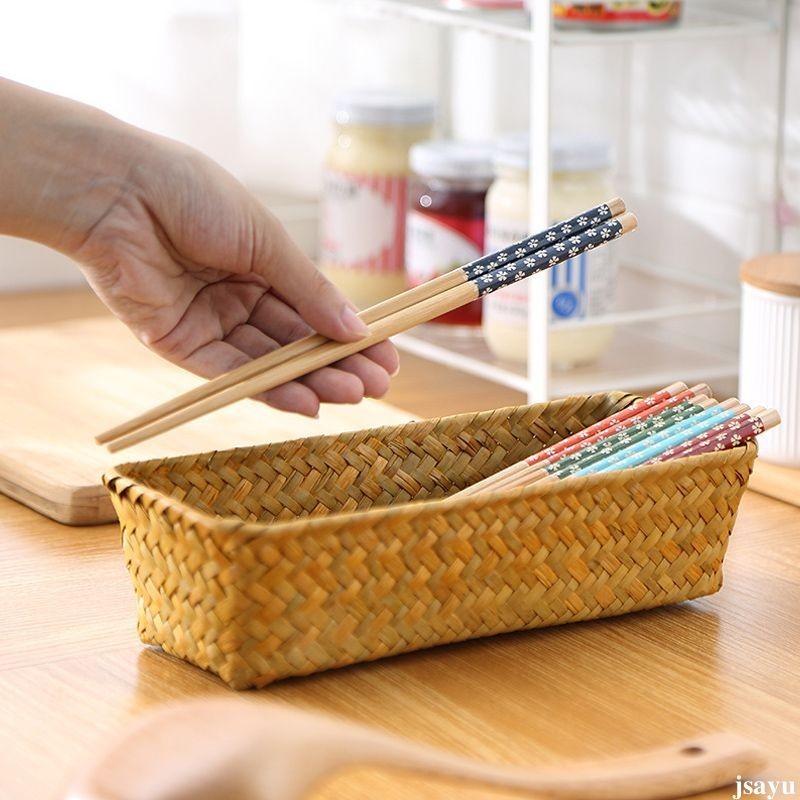 🛒 ตะเกียบไม้ ลายดอกไม้ คละสี คุณภาพดี ตะเกียบ กินข้าว ของใช้บนโต๊ะอาหาร