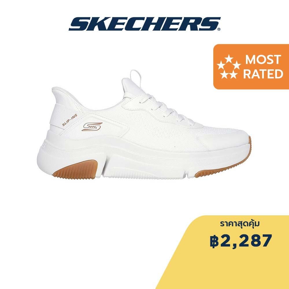 Skechers สเก็ตเชอร์ส รองเท้าลำลองผู้ชาย Men Slip-ins BOBS Sparrow Flex Steady Edge Casual Shoes - 118310-WHT Memory Foam