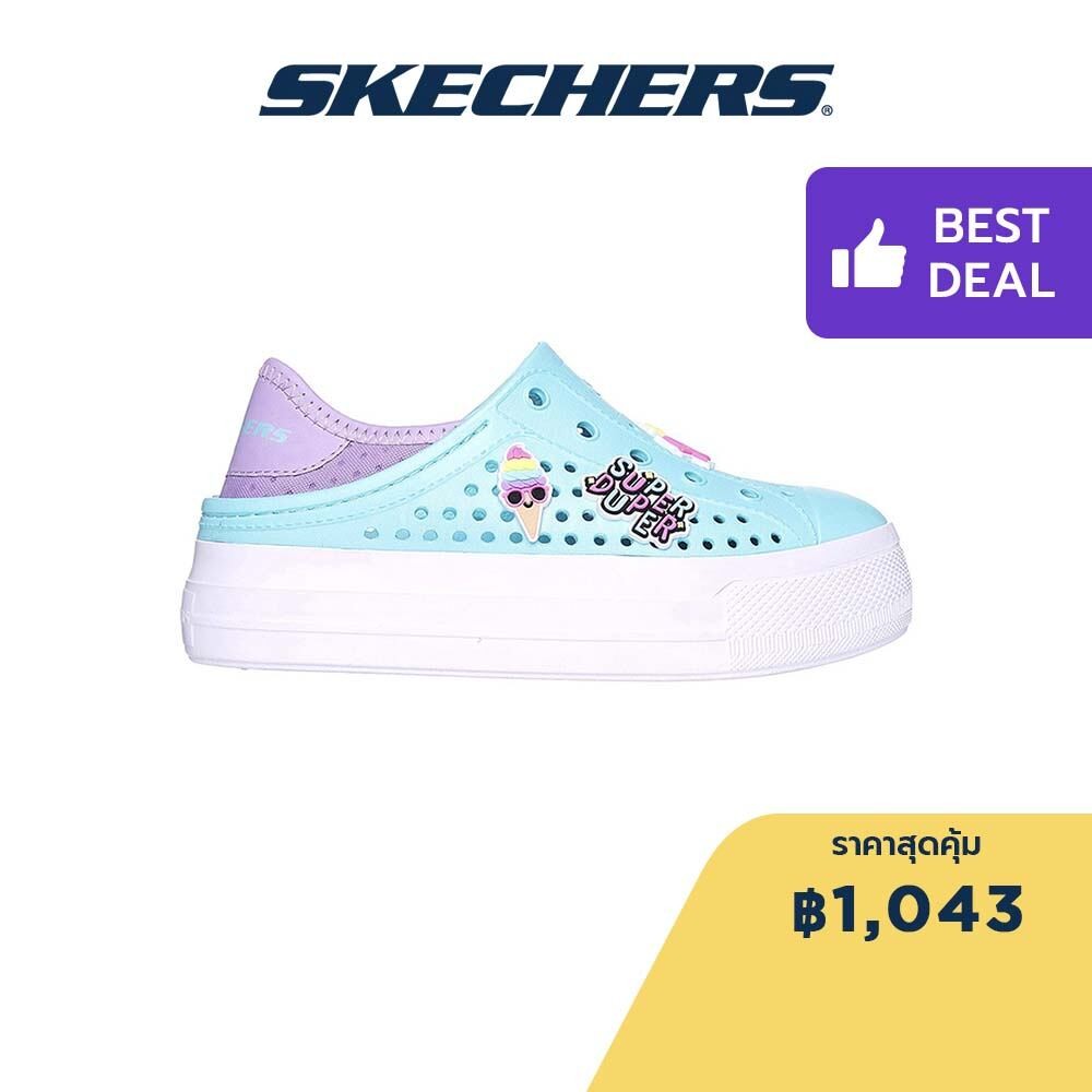 Skechers สเก็ตเชอร์ส รองเท้าเด็กผู้หญิง Girls Foamies Guzman Hi-Rise Stay Vibin Shoes - 308311L-TQLV
