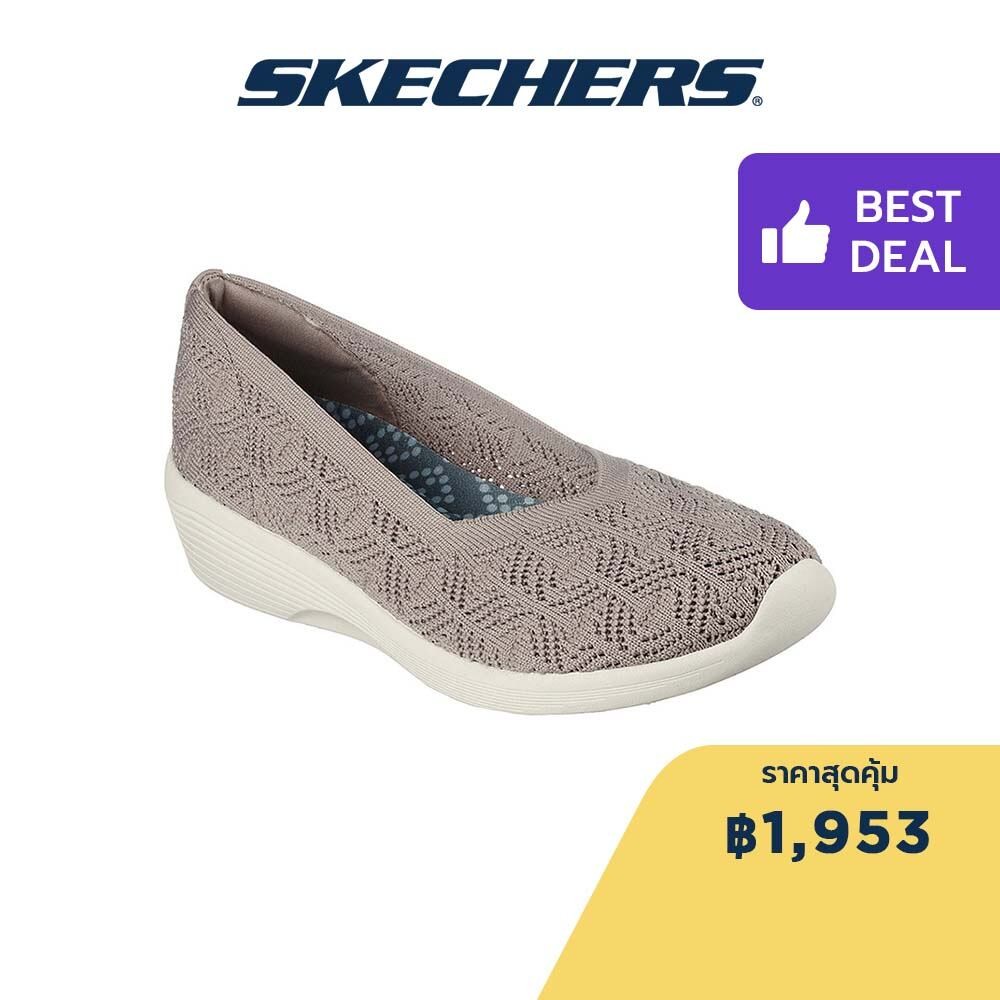 Skechers สเก็ตเชอร์ส รองเท้าผู้หญิง Women Modern Comfort Arya For-Real Shoes - 158564-TPE Air-Cooled Memory Foam