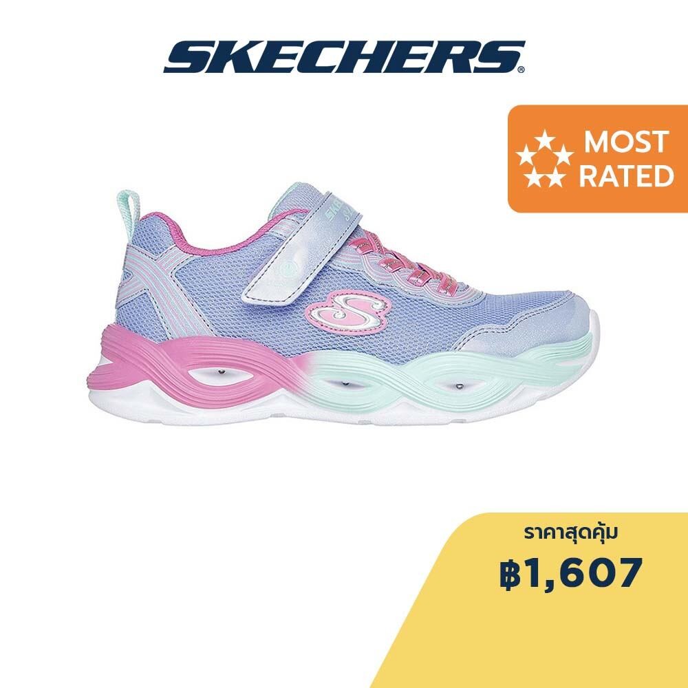 Skechers สเก็ตเชอร์ส รองเท้าเด็กผู้หญิง Girls S-Lights Twisty Glow Shoes - 303717L-PWMT