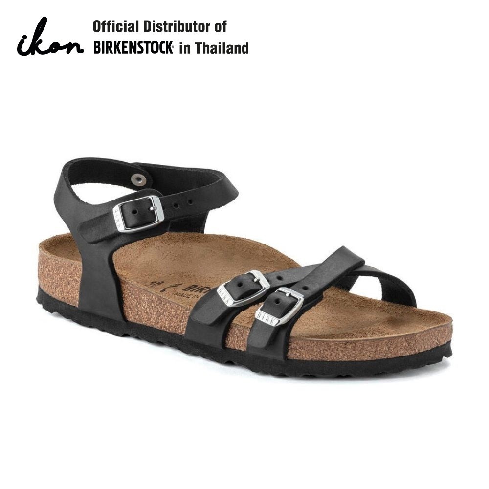 BIRKENSTOCK Kumba FL Black รองเท้าแตะ ผู้หญิง สีดำ รุ่น 1021506 (regular)