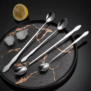 momomart ช้อนคนด้ามยาว สแตนเลส มีให้เลือก ยาว 20/26cm stirring spoon