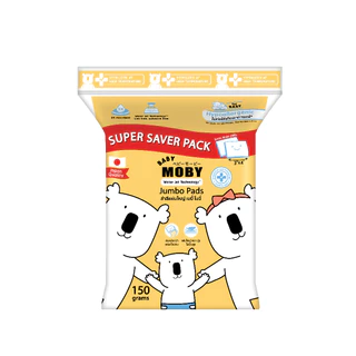 Baby Moby สำลีแผ่นใหญ่ ซุปเปอร์เซฟ 150 กรัม/ห่อ (24 ห่อ)(ยกลัง)