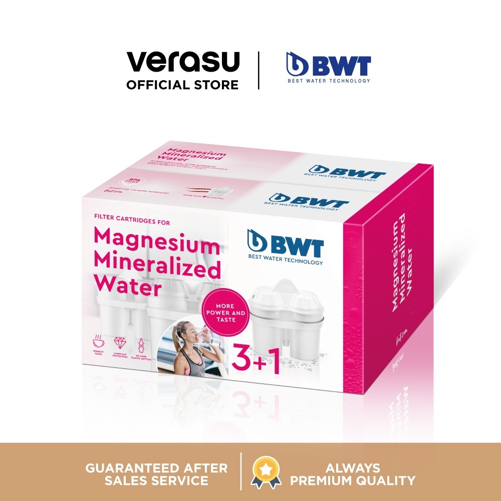 BWT ไส้กรองเหยือกกรองน้ำแมกนีเซียม 3+1 ชิ้น รุ่น BWTA-814597