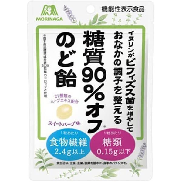 Morinaga Sugar 90% off throat lozenge 58gCharacteristicsThis throat lozenge can be enjoyed without C