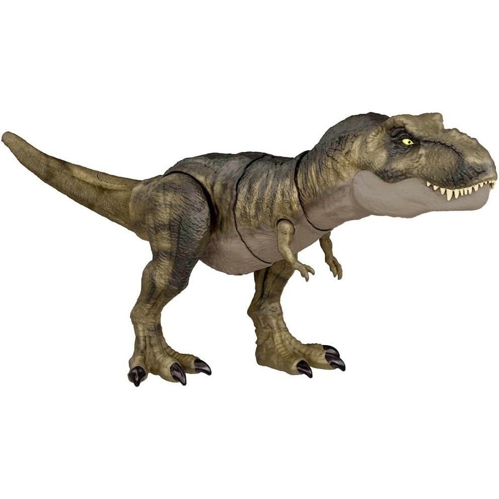 Mattel Jurassic World - The New Ruler - Super Bite! The barking T-Rex [Total length: approx. 53cm] [