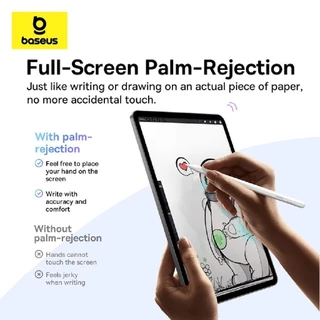 Baseus ปากกาสไตลัส สำหรับ pad 2018-2023 รุ่น Smooth Writing 2 Series Stylus Lite with LED Indicators สีขาว