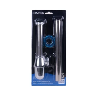 MARINE ท่อหน้าทิ้งอ่างล้างหน้า 12 นิ้ว รุ่น 3019 สีโครเมี่ยม |ZWF|