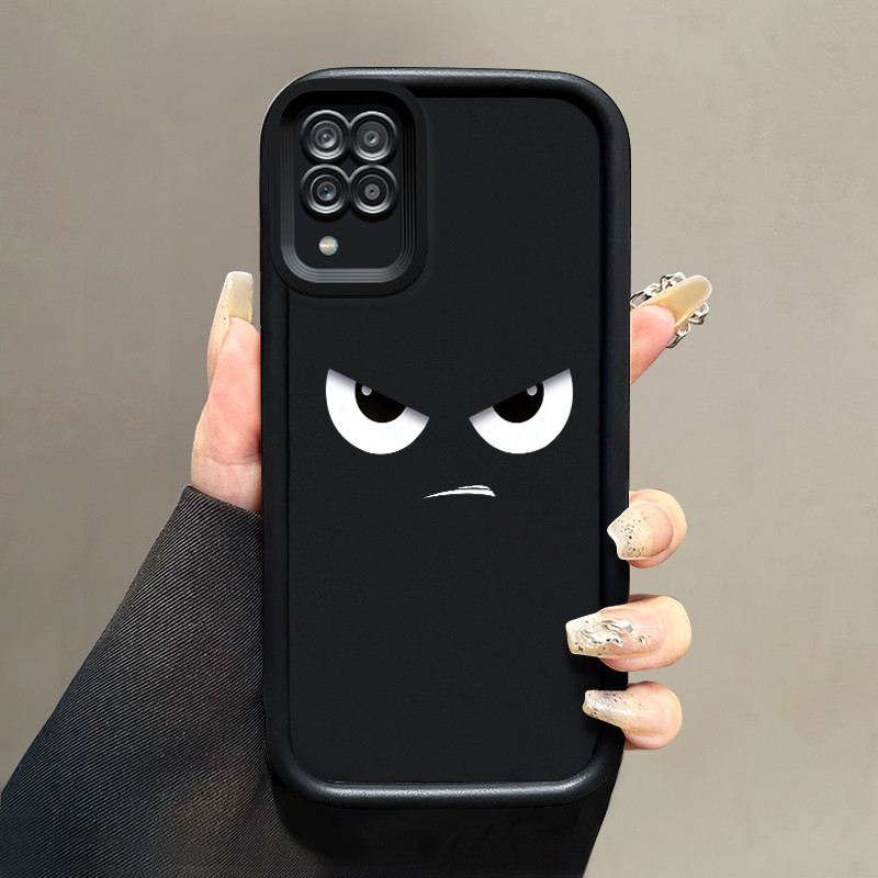 เคสสำหรับ Samsung Galaxy A12 4G A12 5G F12 M12 เคสป้องกันการกระแทกซิลิโคนเคสโทรศัพท์มีลายดวงตายอดนิยม