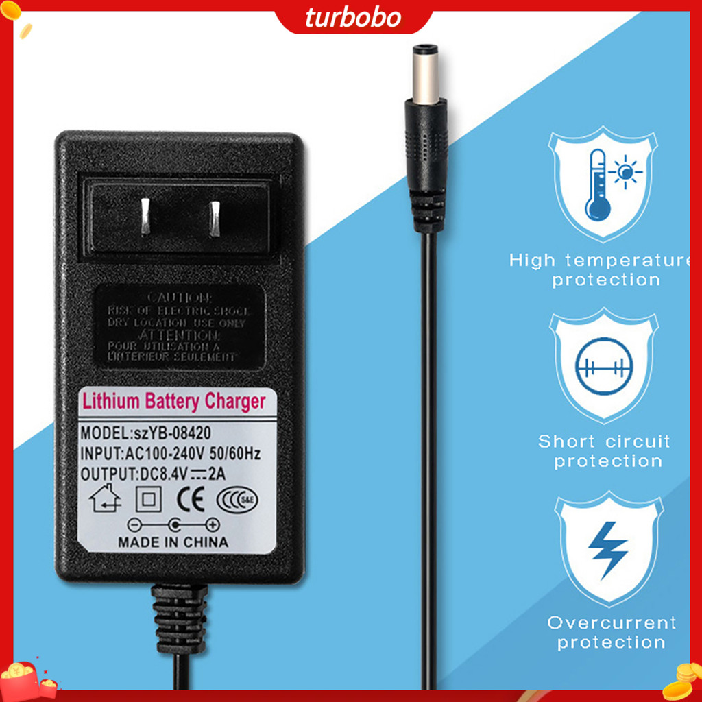 [turbobo] อะแดปเตอร์ชาร์จแบตลิเธียม DD-21V/2A 8.4V/2A 12.6V/2A 16.8V/2A