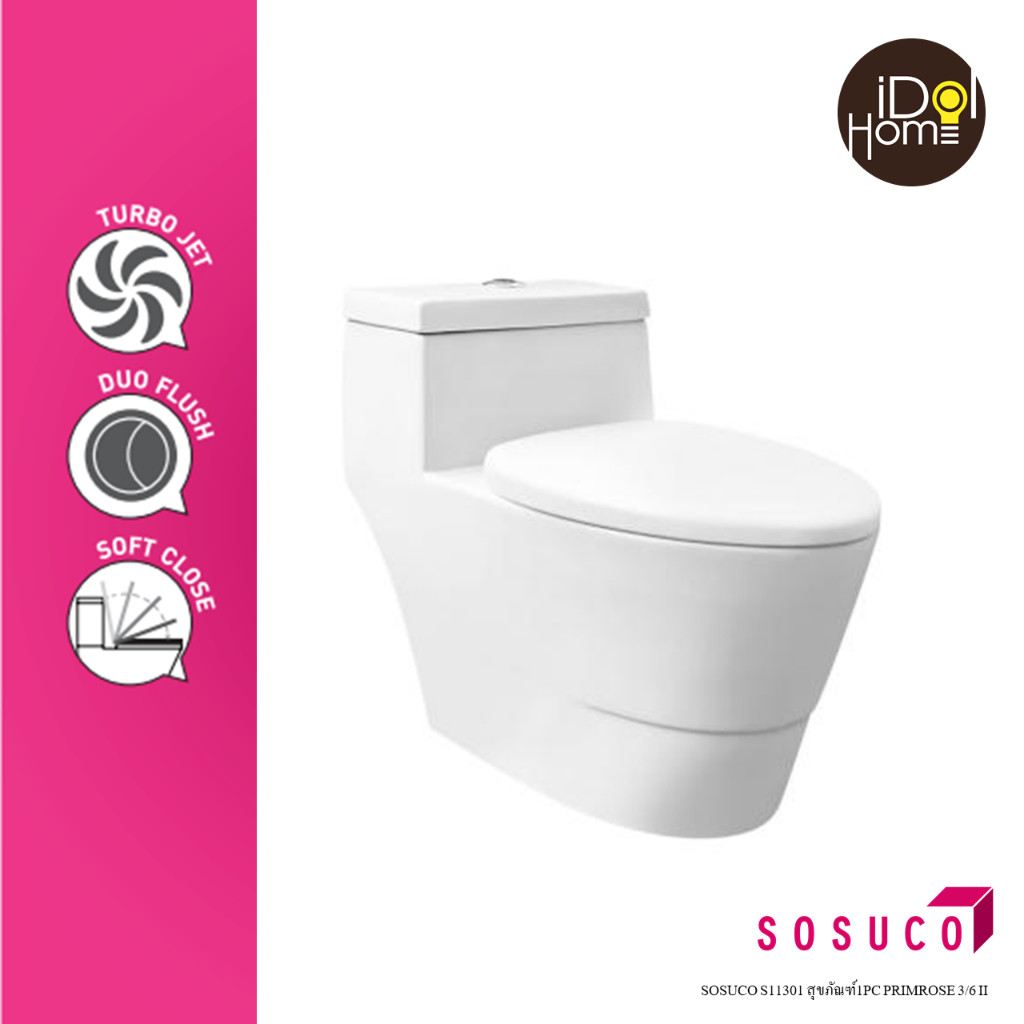 SOSUCO S11301 สุขภัณฑ์1PC PRIMROSE 3/6 II