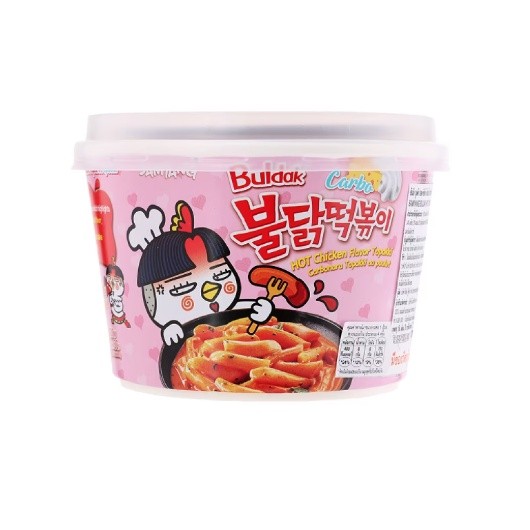 Samyang Buldak Topokki Carbonara 179G ซัมยัง ต๊อกโปกี พร้อมปรุง รสคาโบนาร่า สูตรเผ็ด นำเข้าจากเกาหลี