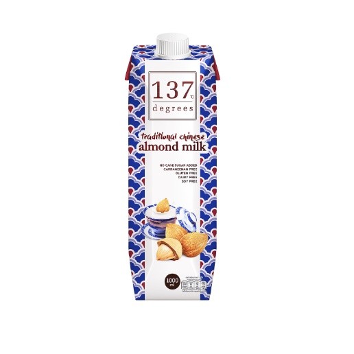 137 Degrees Traditional Chinese Almond Milk 1000ml นมอัลมอนด์ สูตรจีนโบราณ เฮงยิ้ง