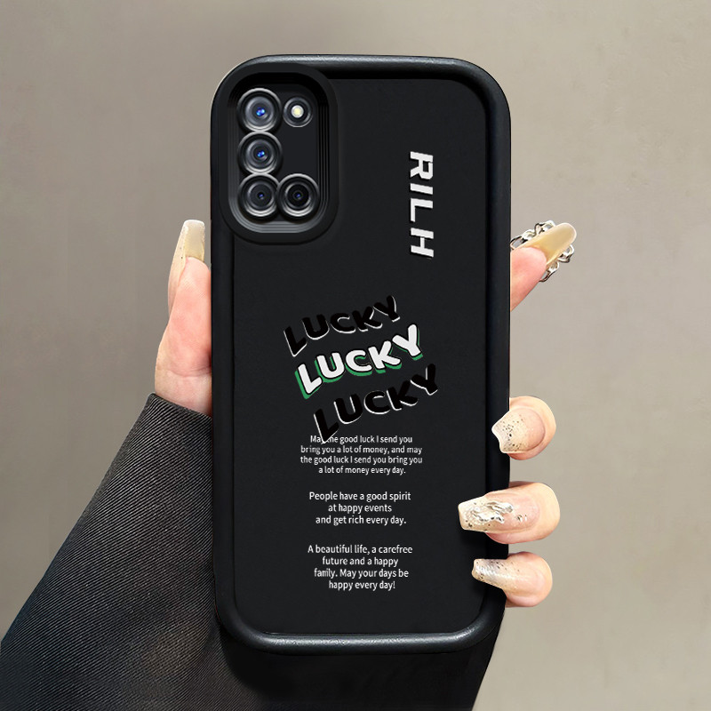 เคสสำหรับ OPPO A52 OPPO A72 OPPO A92 เคสป้องกันการกระแทกซิลิโคนเคสนิ่มใส่โทรศัพท์โชคดี