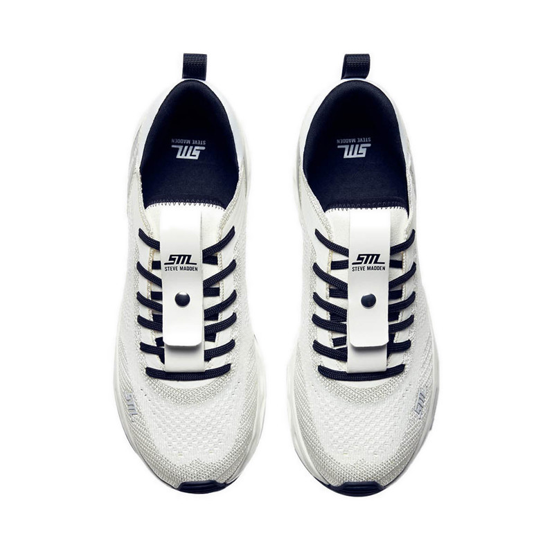 Steve Madden รุ่น SURGE 1 รองเท้าผ้าใบผู้หญิง - สีขาว/เงิน