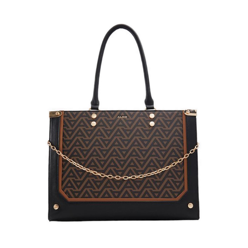 ALDO รุ่น Catyla กระเป๋าทรงแซทเชิลผู้หญิง - สี Brown Overflow
