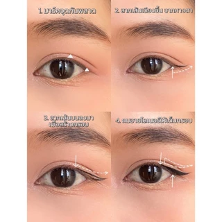 Browit by Nongchat Ultra Fine Eyeliner 0.01mm สี Brown กันน้ำ ติดทน