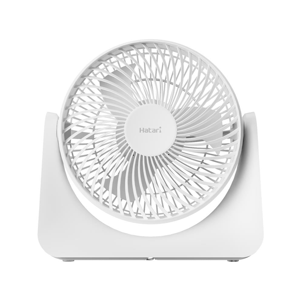 HATARI พัดลมพกพา 8 นิ้ว HATARI CYCLONE MAX สีขาว พัดลม พัดลมพกพา PORTABLE FAN 8IN HATARI CYCLONE MAX