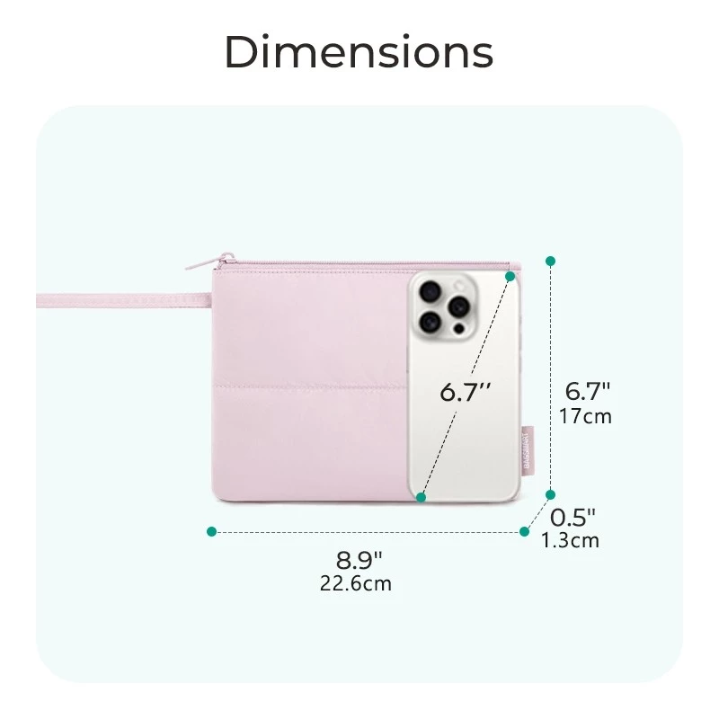 BAGSMART แบบพกพา ถุงเก็บของขนาดเล็ก การท่องเที่ยวกระเป๋าเครื่องสำอางขนาดเล็ก กระเป๋าถือขนาดเล็ก thumbnail 4