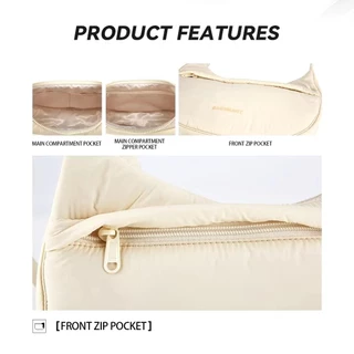 BAGSMARTกระเป๋าสะพายข้างผู้หญิงแฟชั่น Casual Dumpling Sling Bag Commuter Sport Messenger Bag