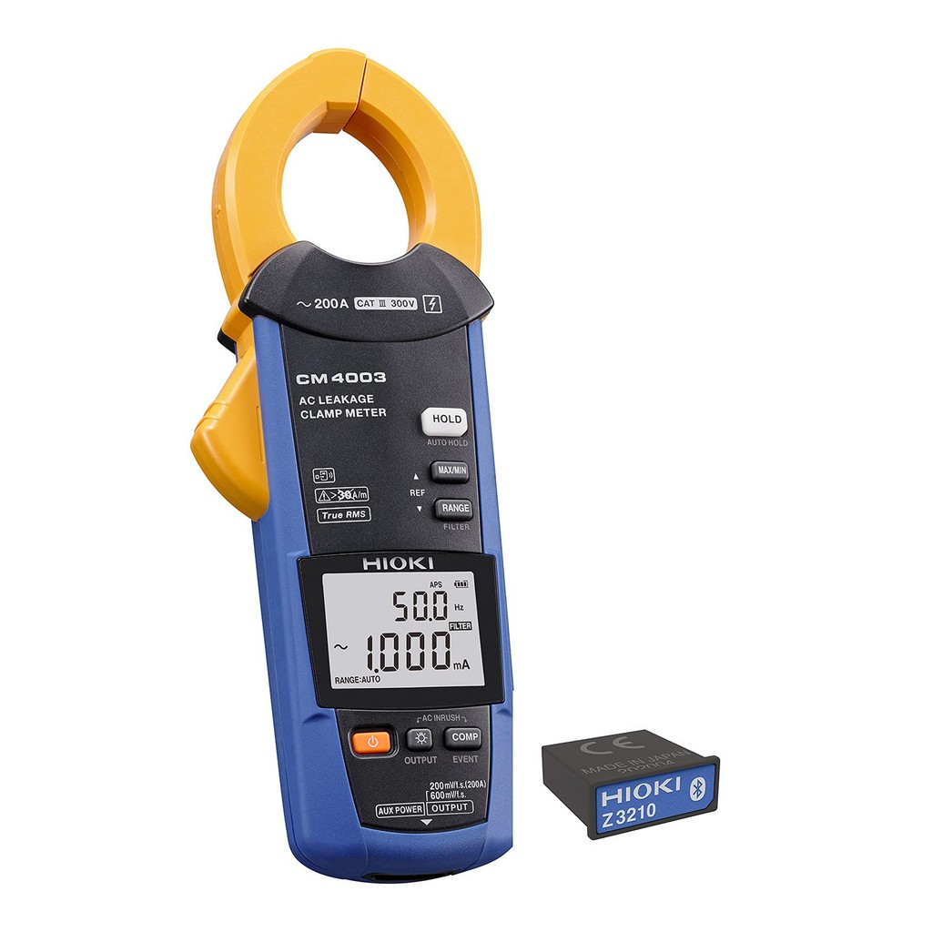 HIOKI AC Leak Clamp Meter CM4003-90 Wireless Adapter Z3210 Set Bluetooth Communication Current Leaka