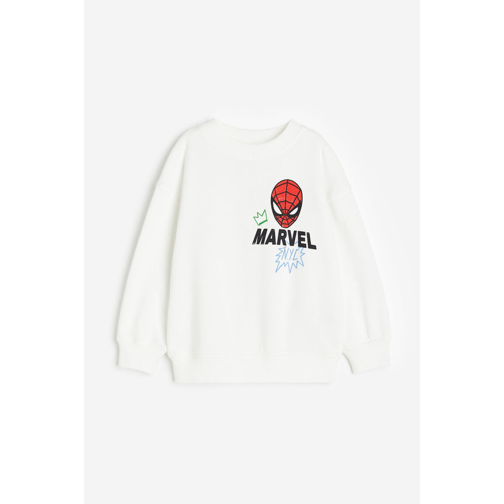 H&M เด็กผู้ชาย Oversized printed sweatshirt 1117459_2
