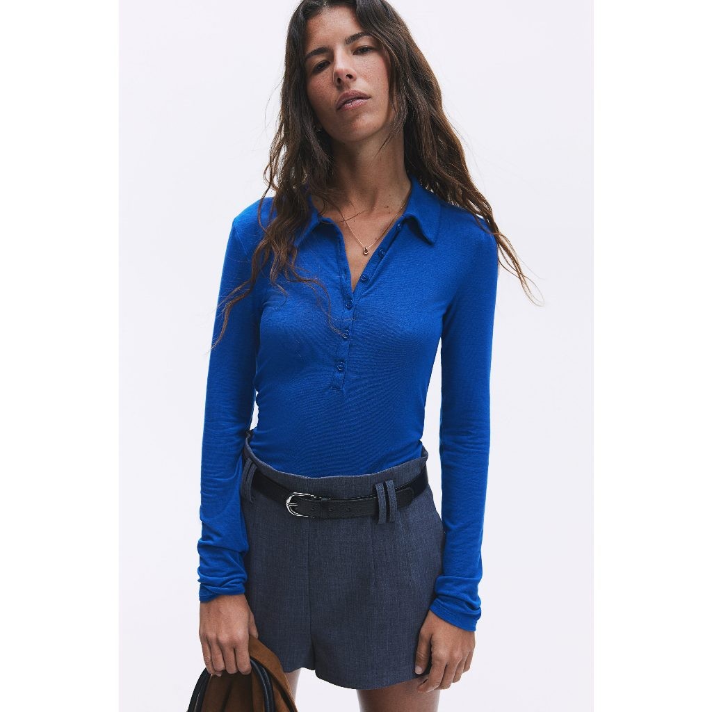 H&M Jersey polo shirt Women Jersey polo shirt 1272997_1